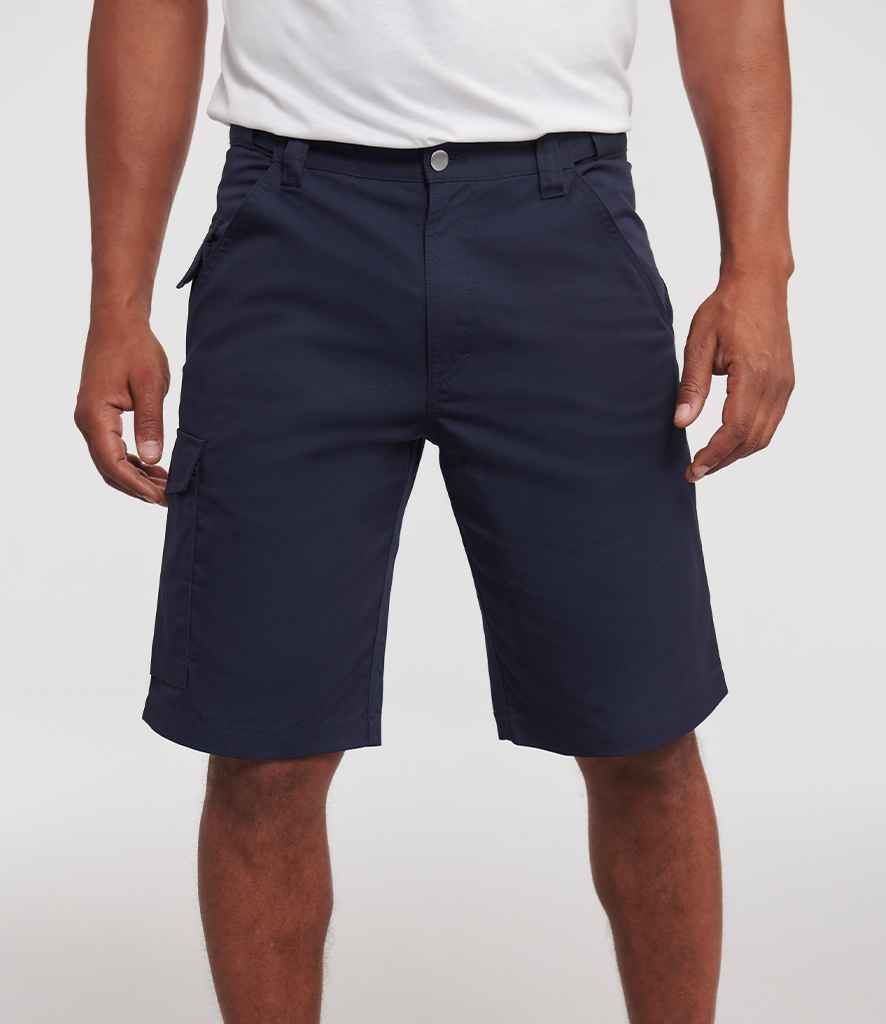 Russell Workwear Poly/Cotton Shorts - French Navy (002M)