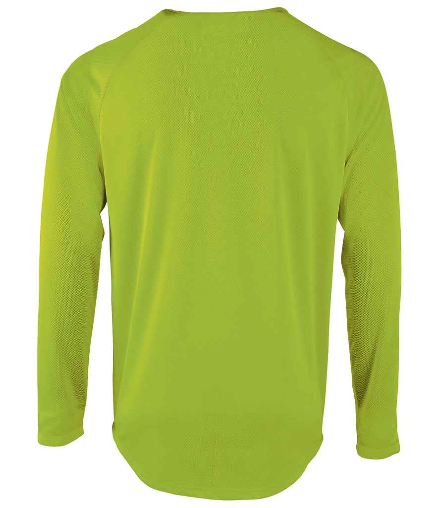 SOL'S Sporty Long Sleeve Performance T-Shirt - Neon Green (02071)