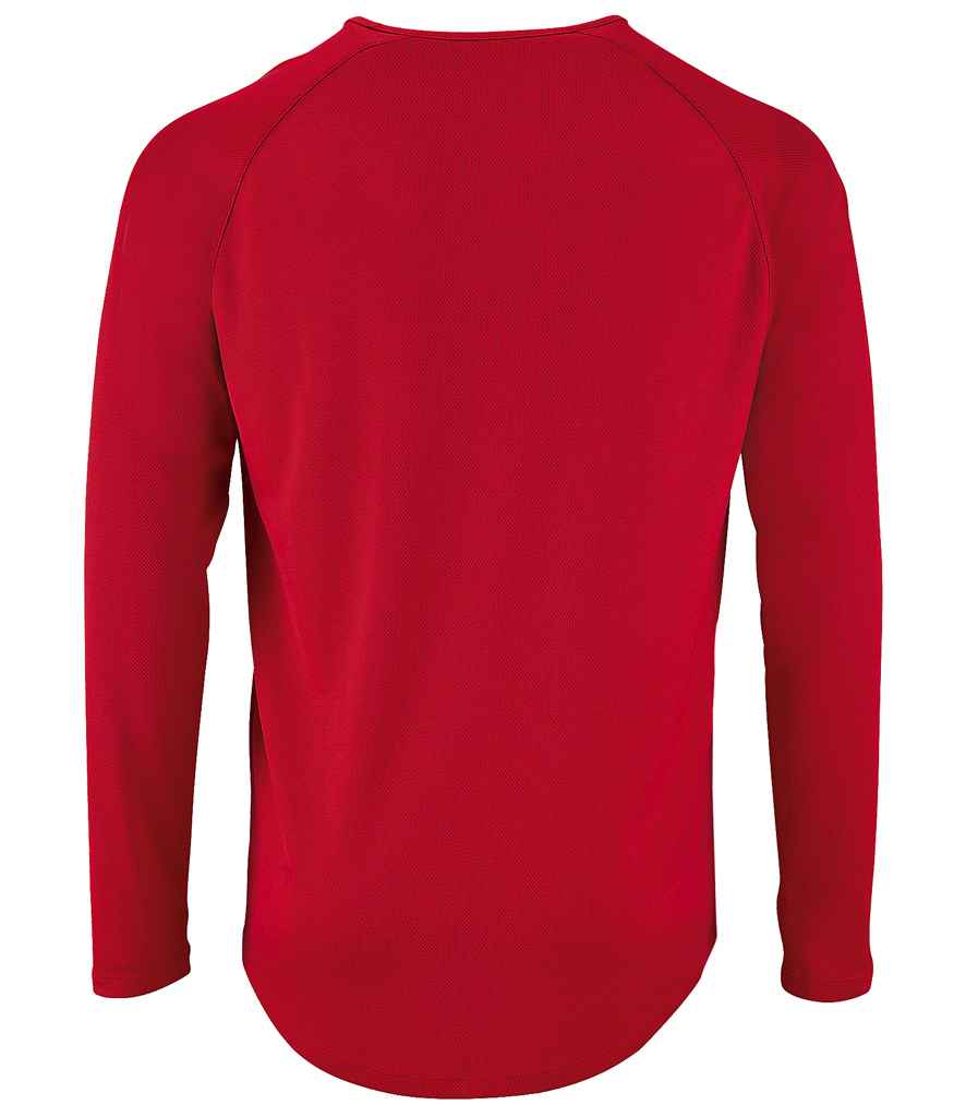 SOL'S Sporty Long Sleeve Performance T-Shirt - Red (02071)