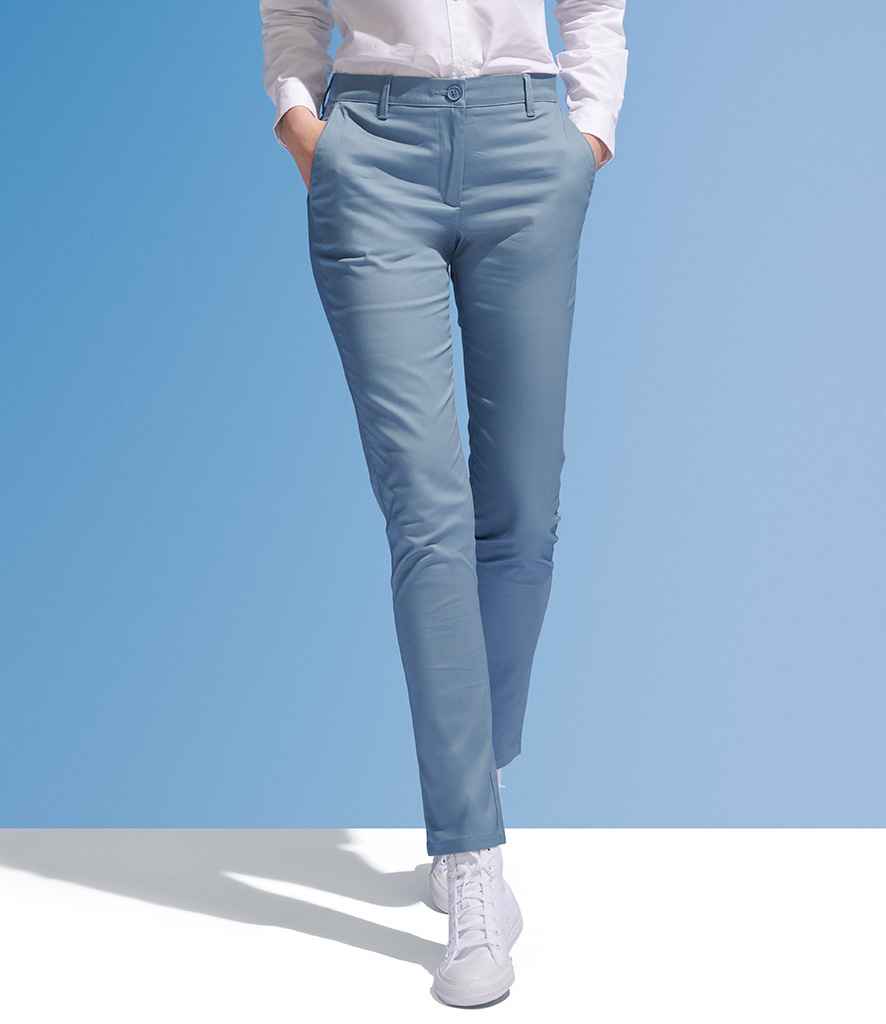 SOL'S Ladies Jared Stretch Trousers - Creamy Dark Blue (02918)