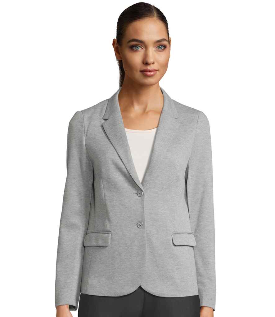 NEOBLU NEOBLU Ladies Marcel Piqué Blazer - Grey Marl (03170)