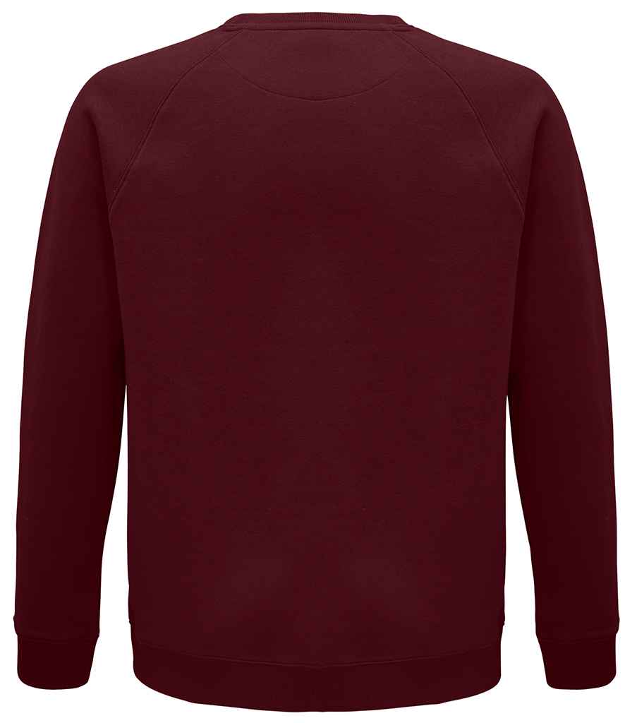 SOL'S Unisex Space Organic Raglan Sweatshirt - Burgundy (03567)