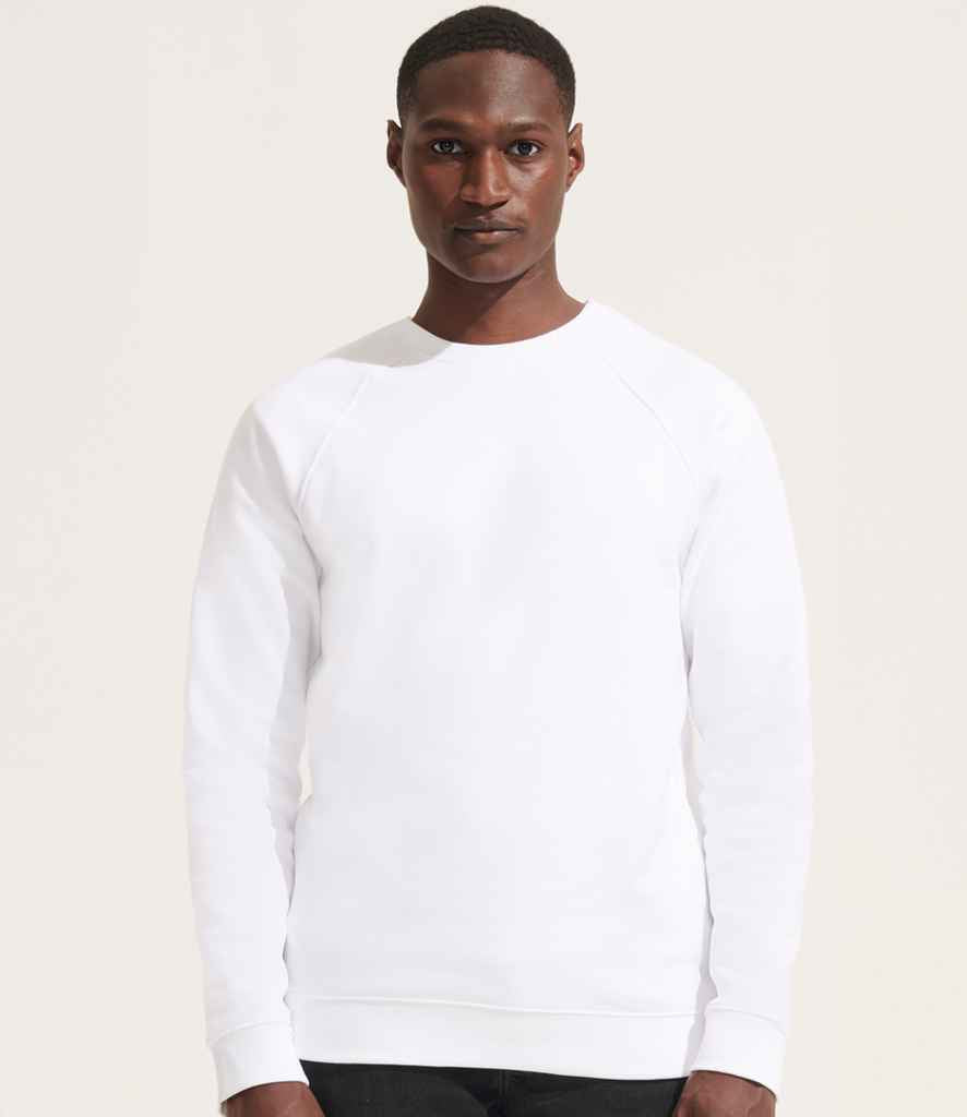 SOL'S Unisex Space Organic Raglan Sweatshirt - White (03567)