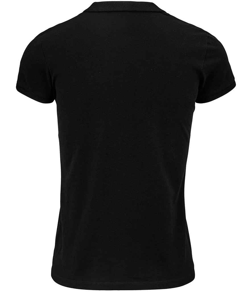 SOL'S Ladies Planet Organic Piqué Polo Shirt - Black (03575)