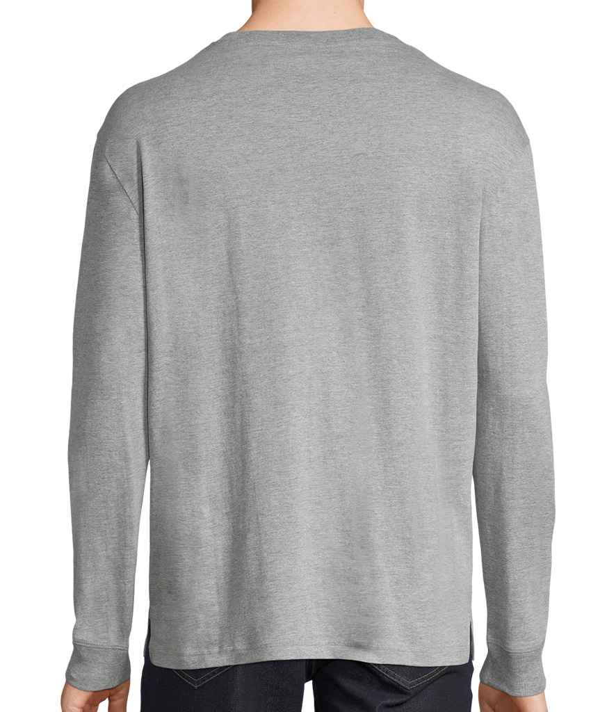 SOL'S Unisex Pioneer Long Sleeve T-Shirt - Grey Marl (03982)