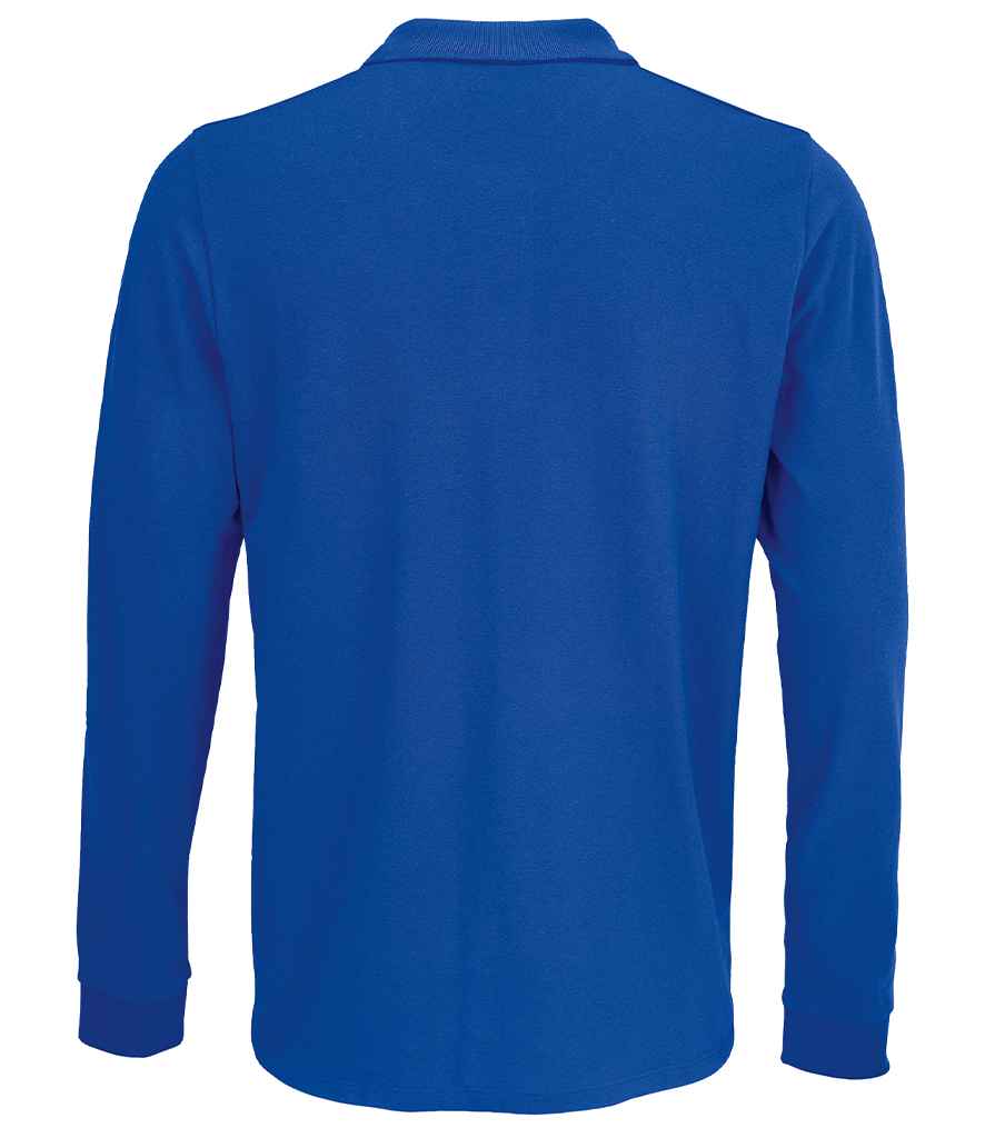 SOL'S Unisex Prime Long Sleeve Piqué Polo Shirt - Royal Blue (03983)