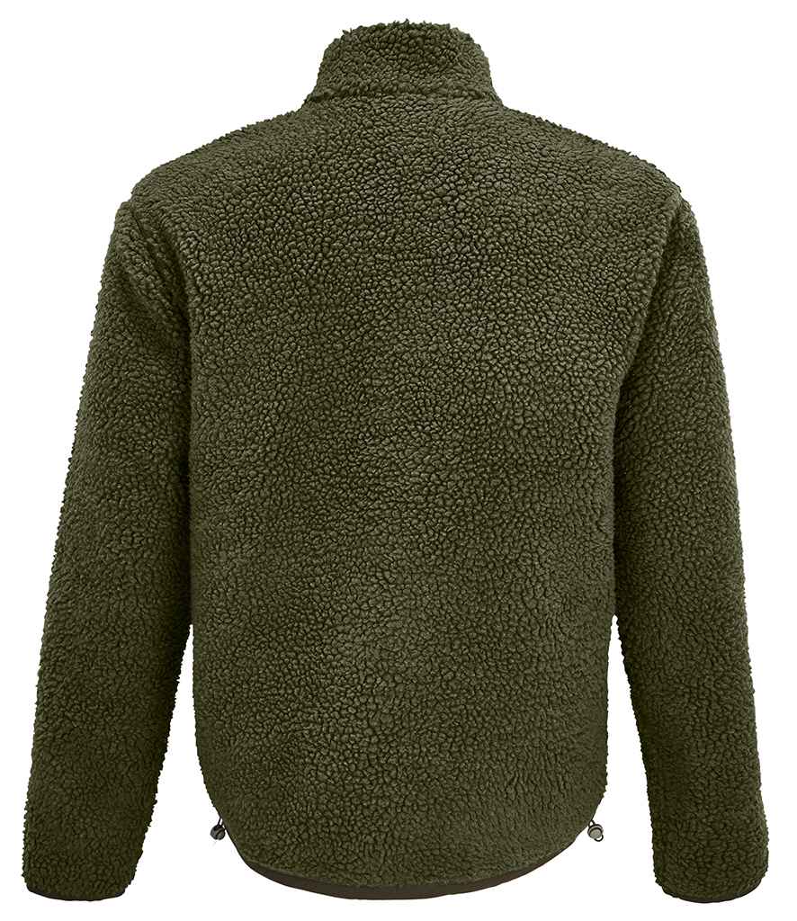 SOL'S SOL'S Unisex Fury Sherpa Jacket - Army/Dark Army (04042)