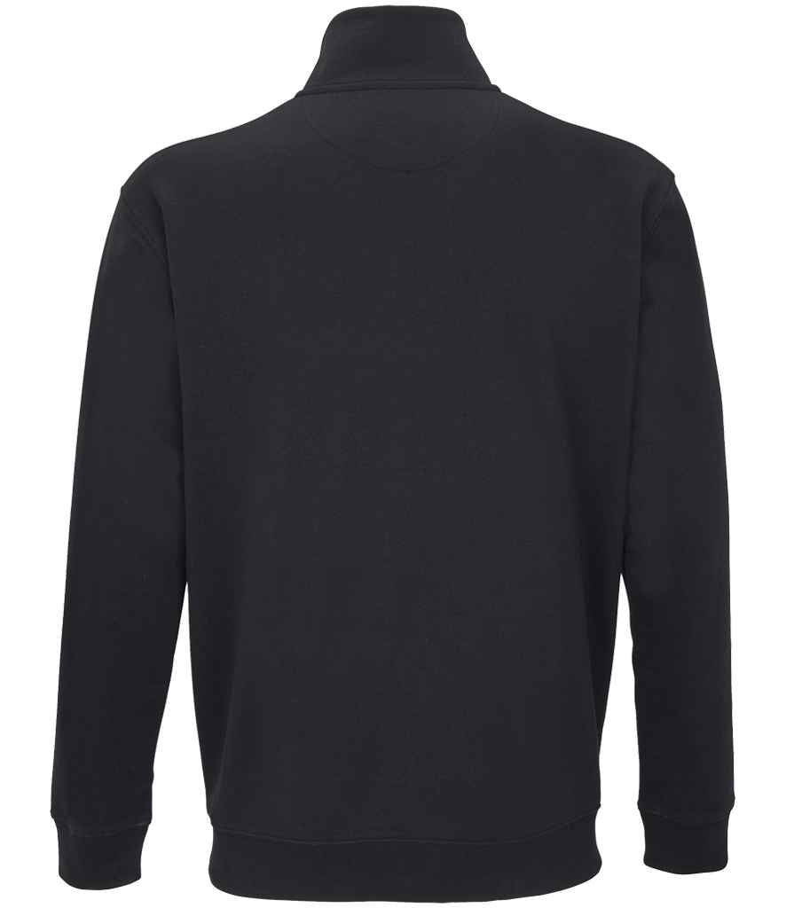 SOL'S SOL'S Unisex Conrad 1/4 Zip Sweatshirt - Black (04234)