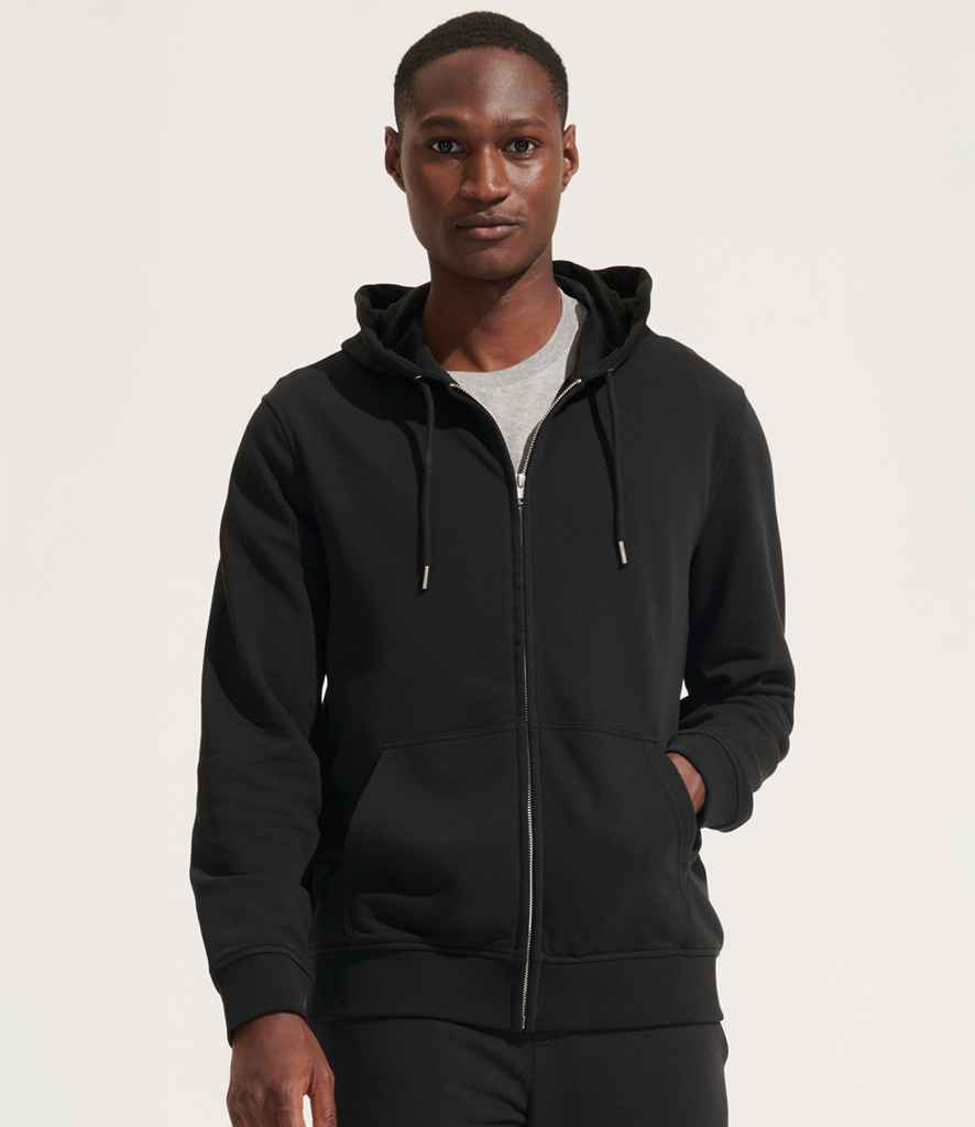 SOL'S SOL'S Unisex Calipso Eco-Friendly Full Zip Hoodie - Black (04237)