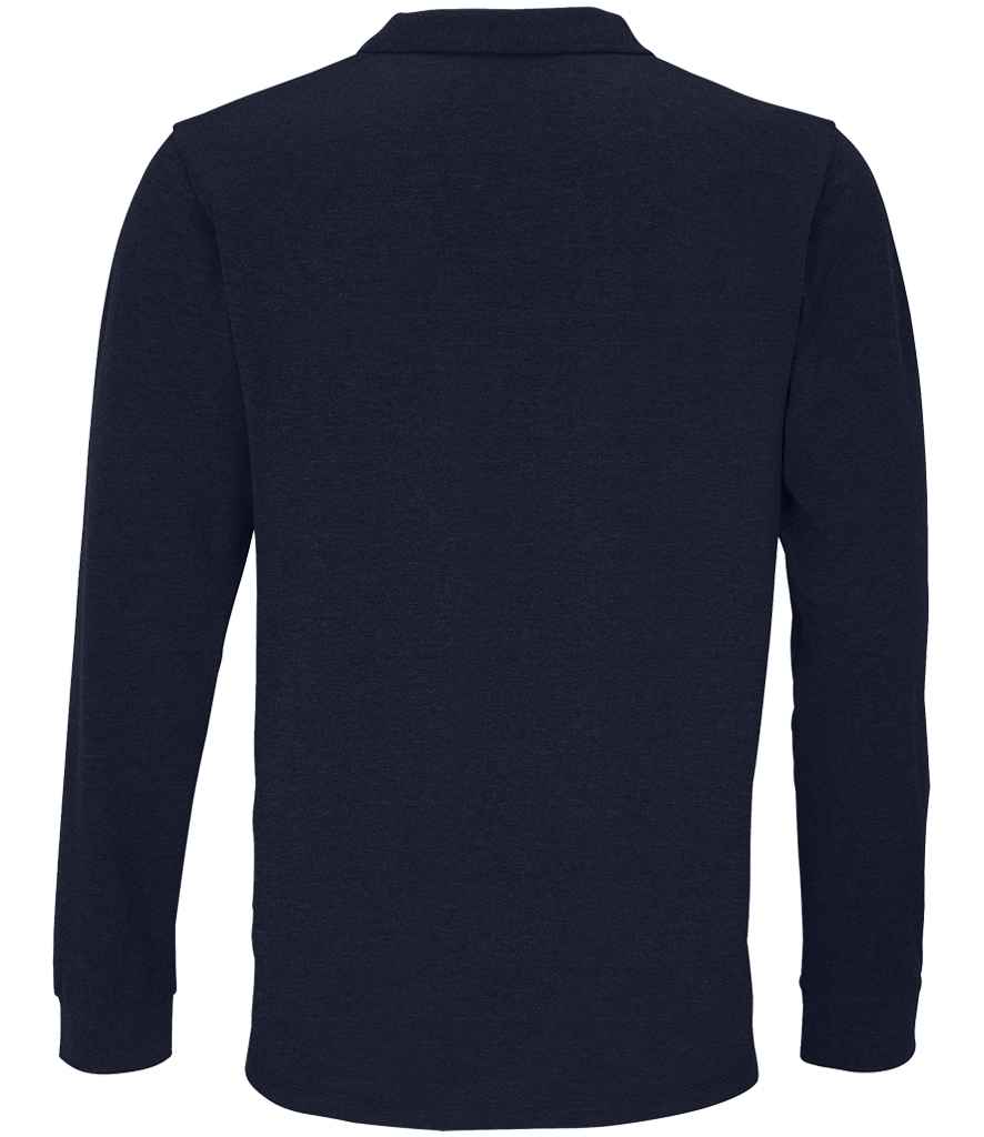 SOL'S SOL'S Unisex Planet Long Sleeve Piqué Polo Shirt - French Navy (04241)