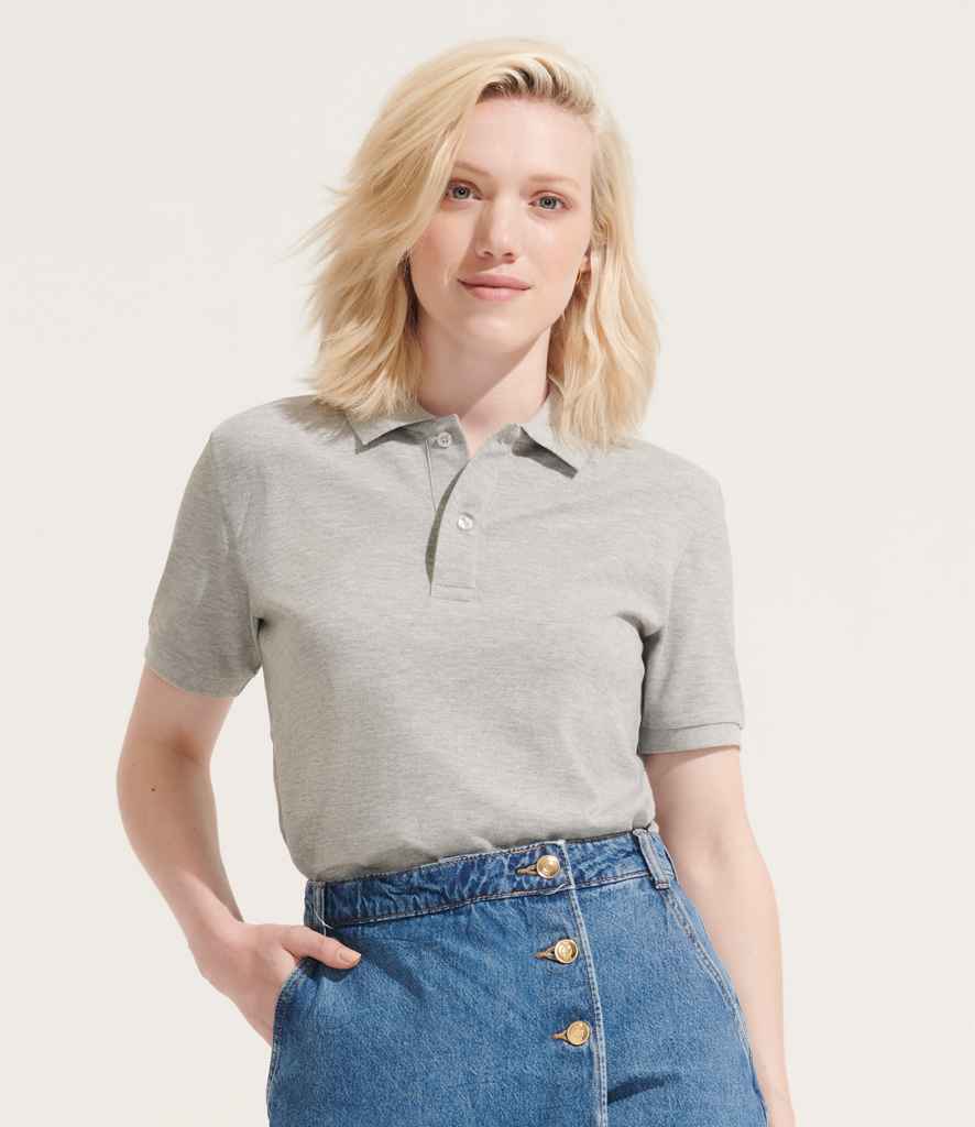 SOL'S SOL'S Unisex Pegase Piqué Polo Shirt - Grey Marl (04242)
