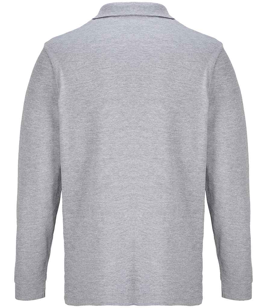 SOL'S SOL'S Unisex Pacific Long Sleeve Piqué Polo Shirt - Grey Marl (04441)
