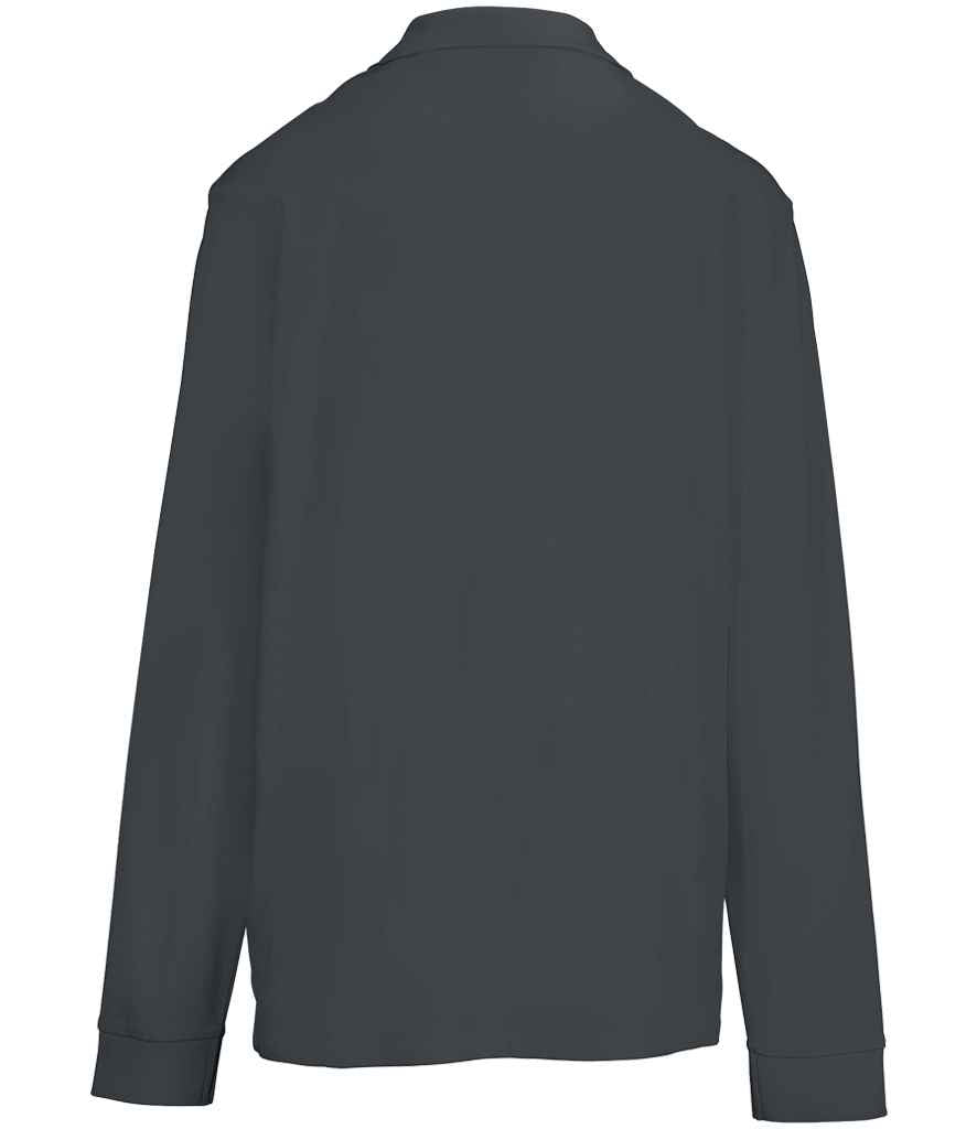SOL'S SOL'S Unisex Pacific Long Sleeve Piqué Polo Shirt - Mouse Grey (04441)