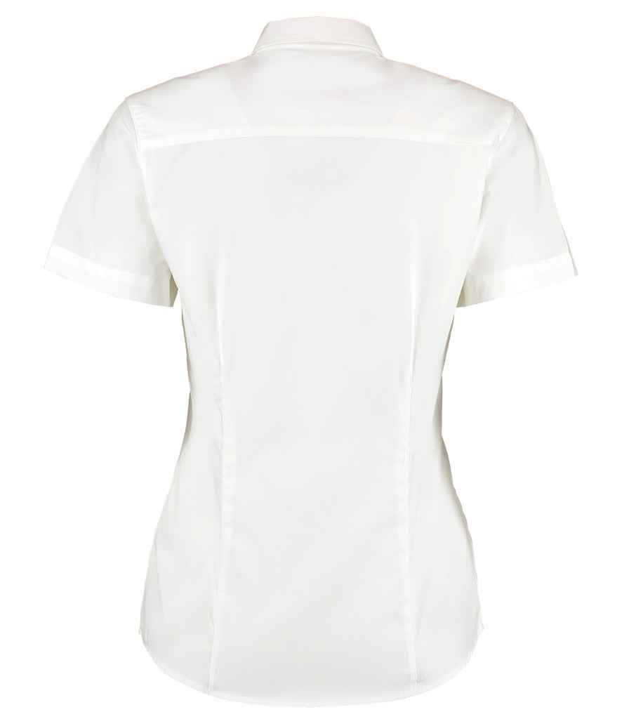Kustom Kit Ladies Premium Short Sleeve Tailored Oxford Shirt - BACK