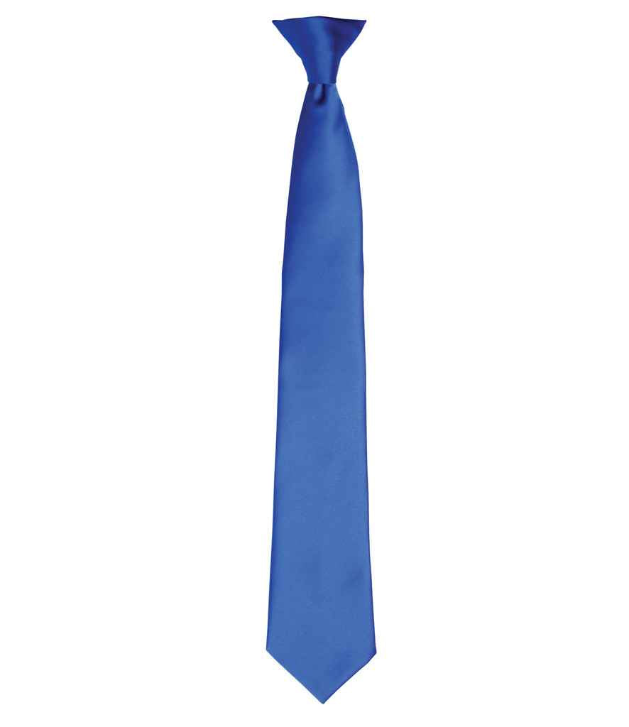 Premier 'Colours' Satin Clip Tie - FRONT