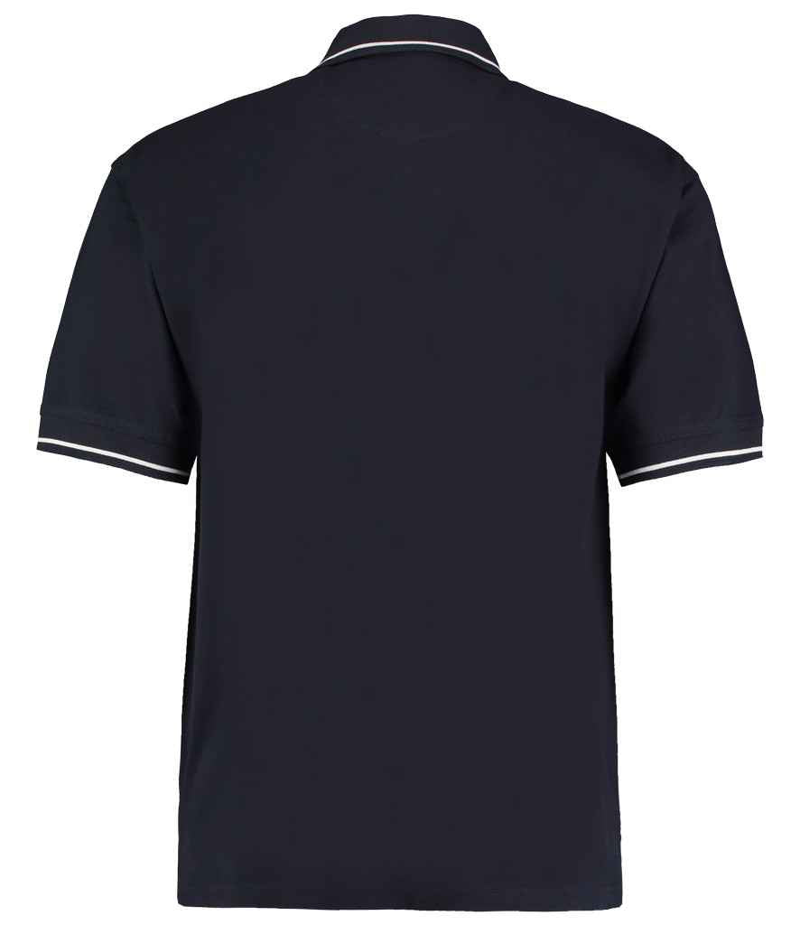 Kustom Kit St Mellion Tipped Cotton Piqué Polo Shirt - BACK