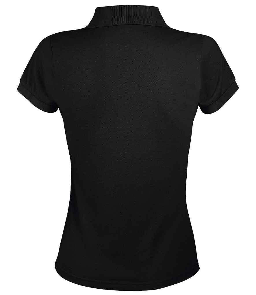 SOL'S SOL'S Ladies Prime Poly/Cotton Piqué Polo Shirt - Black (10573)