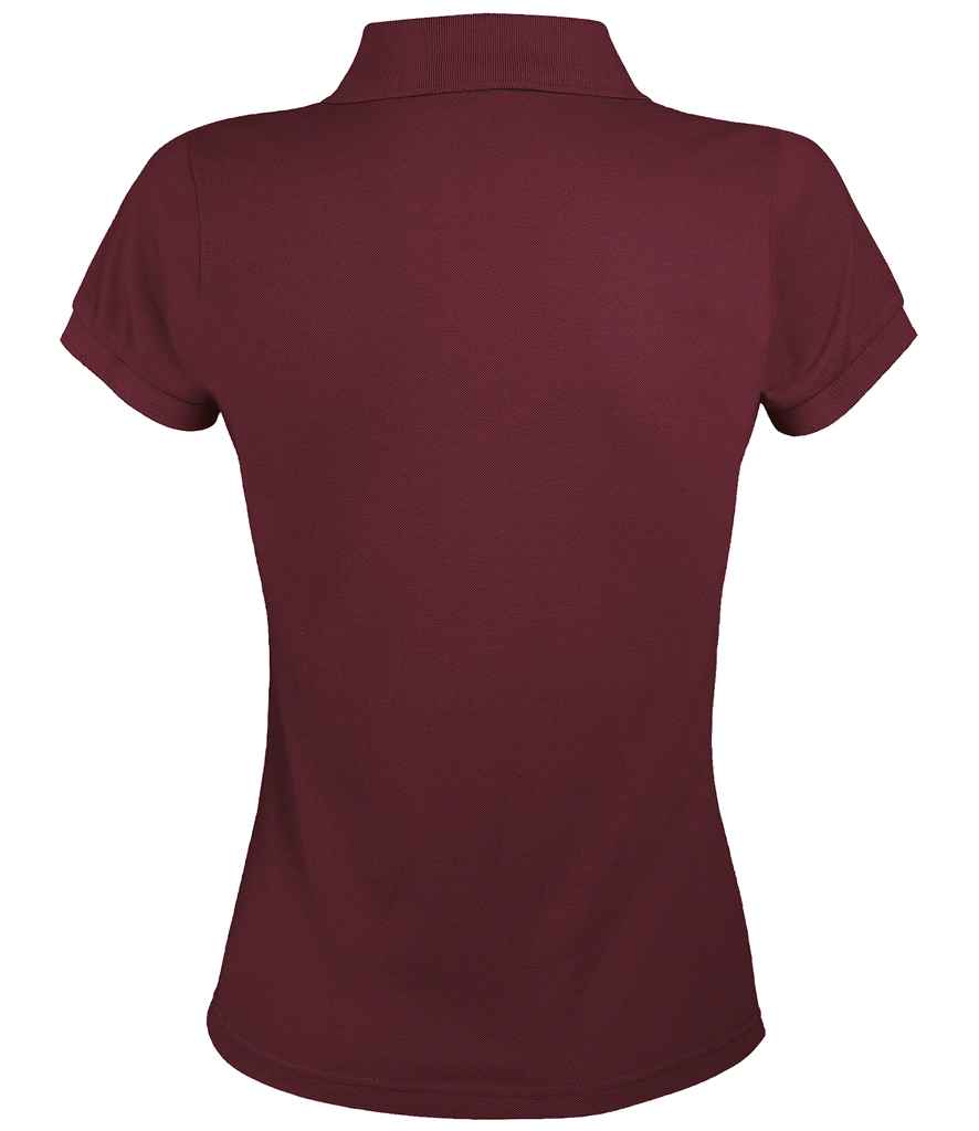 SOL'S SOL'S Ladies Prime Poly/Cotton Piqué Polo Shirt - Burgundy (10573)