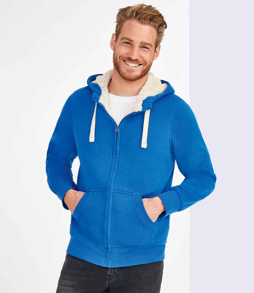 SOL'S SOL'S Unisex Sherpa Hooded Jacket - Royal Blue (10584)