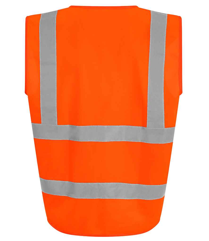 Pro RTX High Visibility Kids Waistcoat - Orange - back