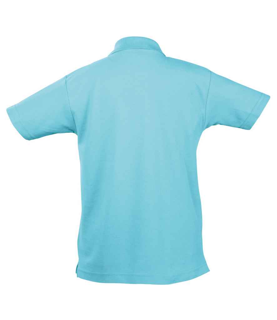 SOL'S SOL'S Kids Summer II Cotton Piqué Polo Shirt - Atoll Blue (11344)