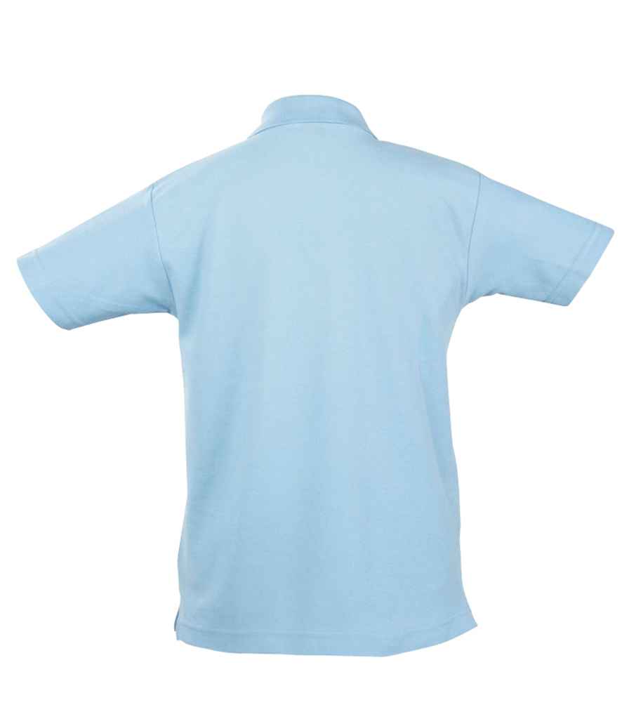 SOL'S SOL'S Kids Summer II Cotton Piqué Polo Shirt - Sky Blue (11344)