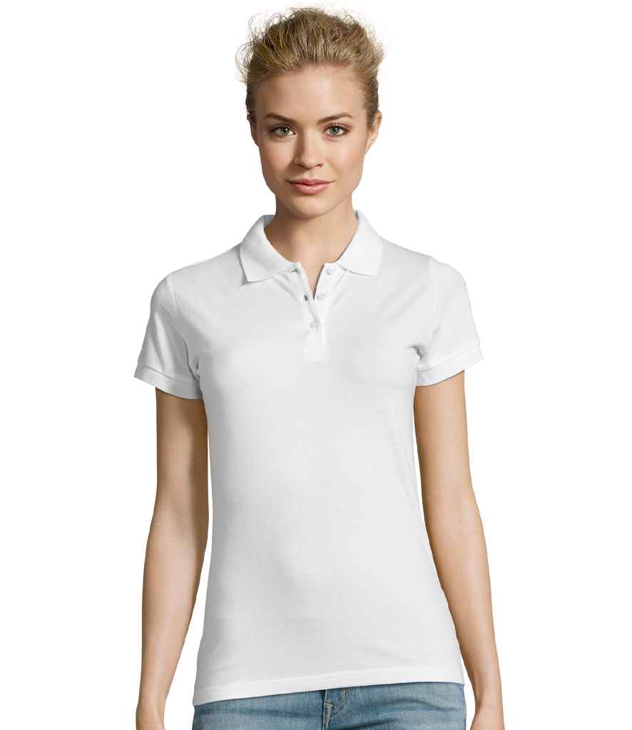 SOL'S SOL'S Ladies Perfect Cotton Piqué Polo Shirt - White (11347)