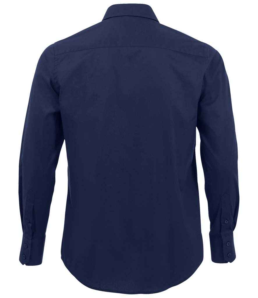 SOL'S SOL'S Brighton Long Sleeve Fitted Shirt - Dark Blue (17000)