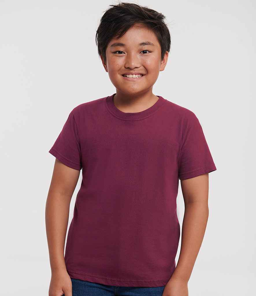 Russell Schoolgear Kids Classic Ringspun T-Shirt - Burgundy (180B)