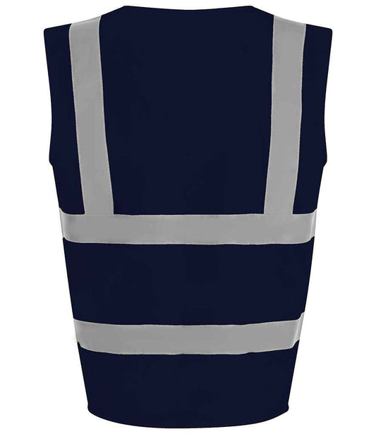Pro RTX High Visibility Waistcoat - Navy - back