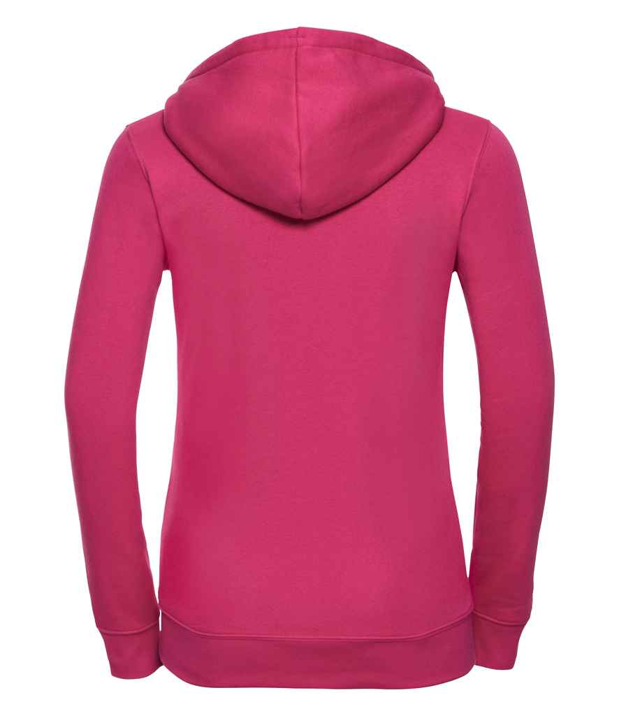 Russell Ladies Authentic Zip Hooded Sweatshirt - Fuchsia (266F)