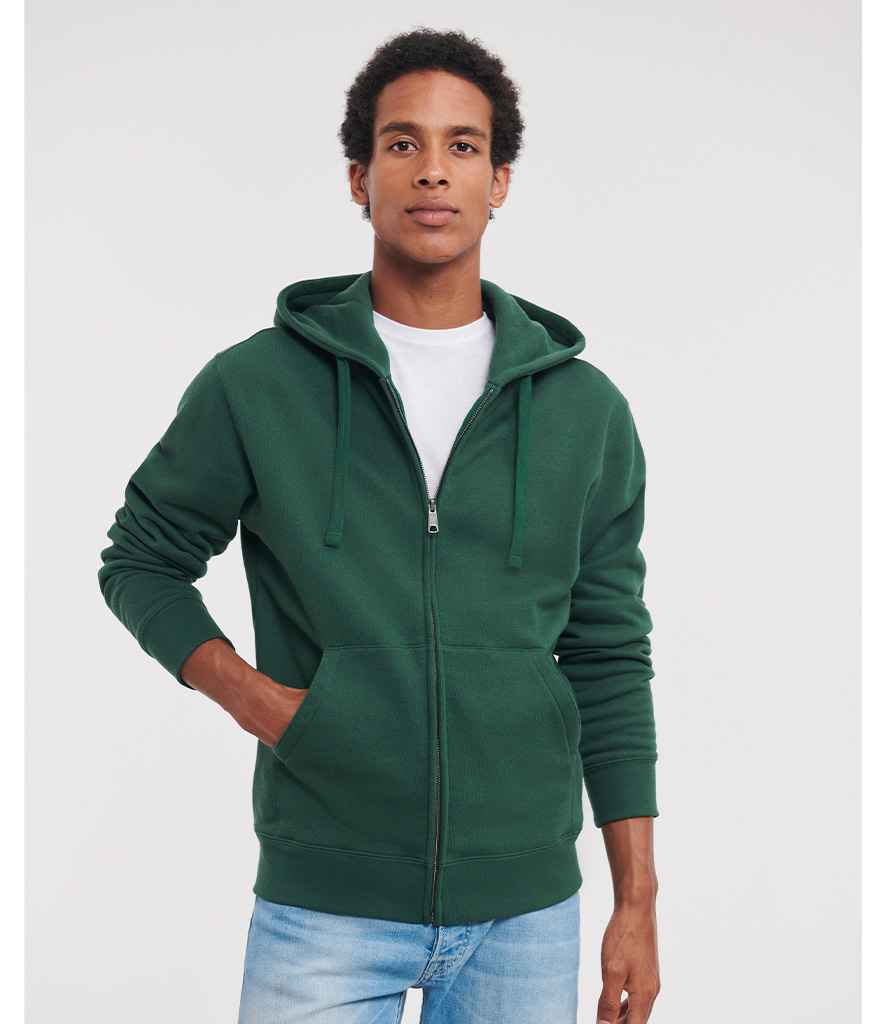 Russell Authentic Zip Hooded Sweatshirt - Bottle Green (266M)