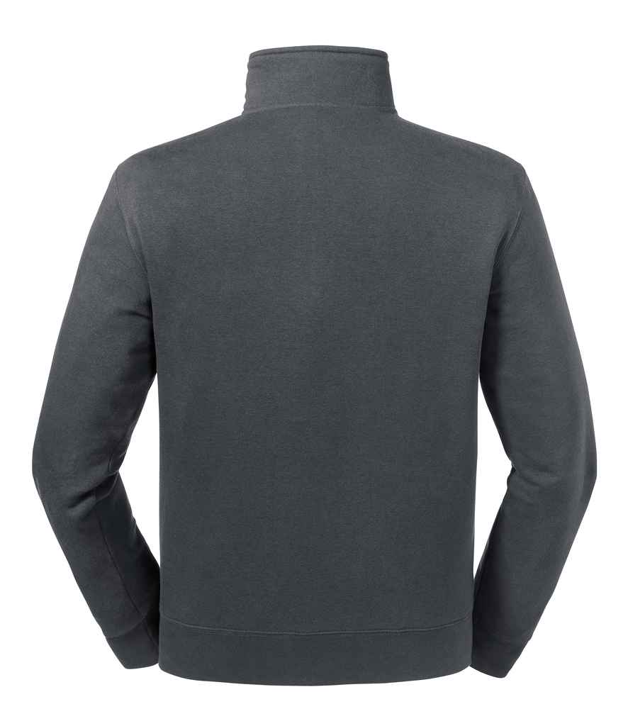 Russell Authentic Zip Neck Sweatshirt - Convoy Grey (270M)