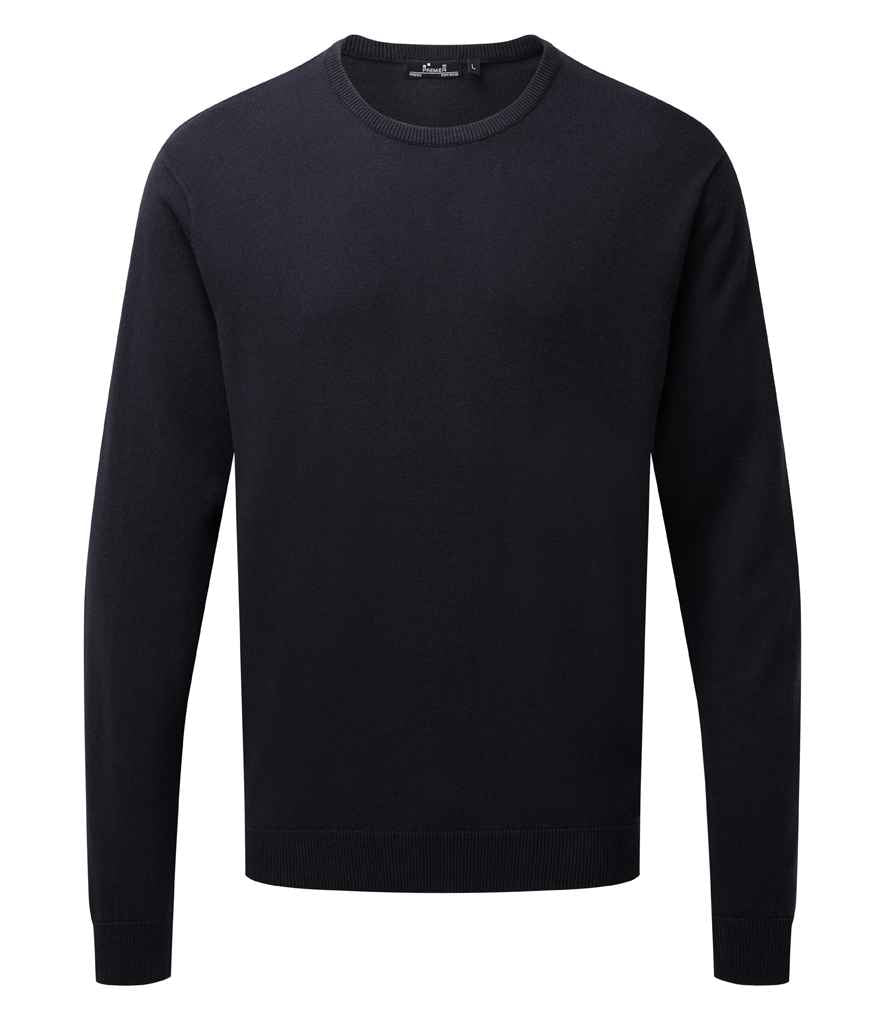 Premier Cotton Rich Crew Neck Sweater - FRONT
