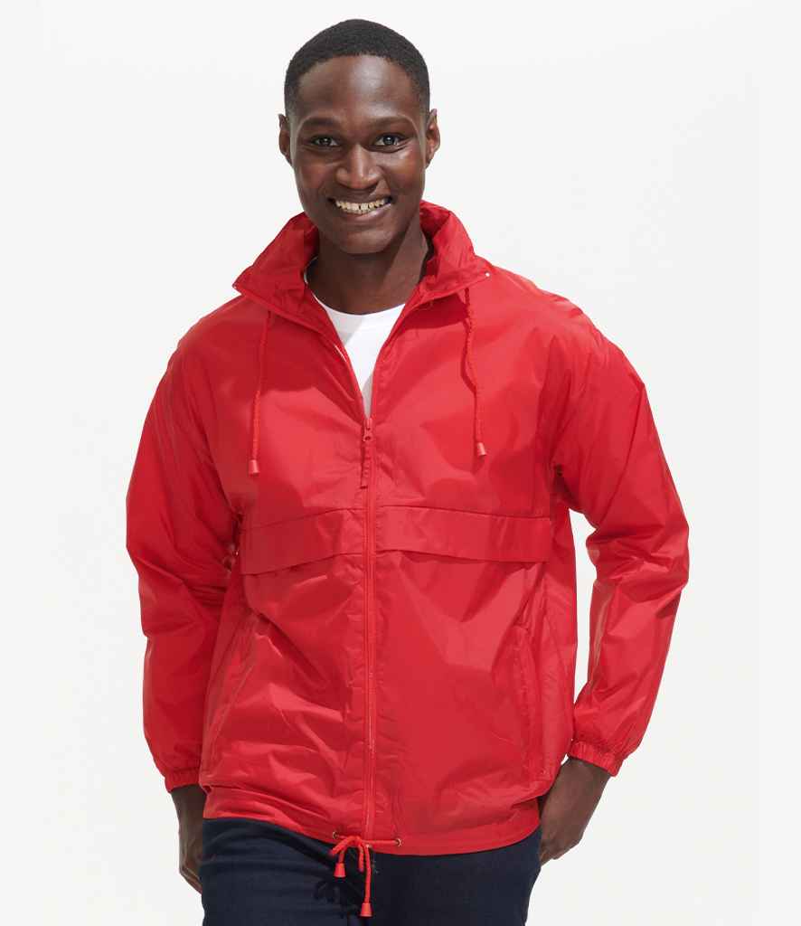 SOL'S SOL'S Unisex Surf Windbreaker Jacket - Red (32000)