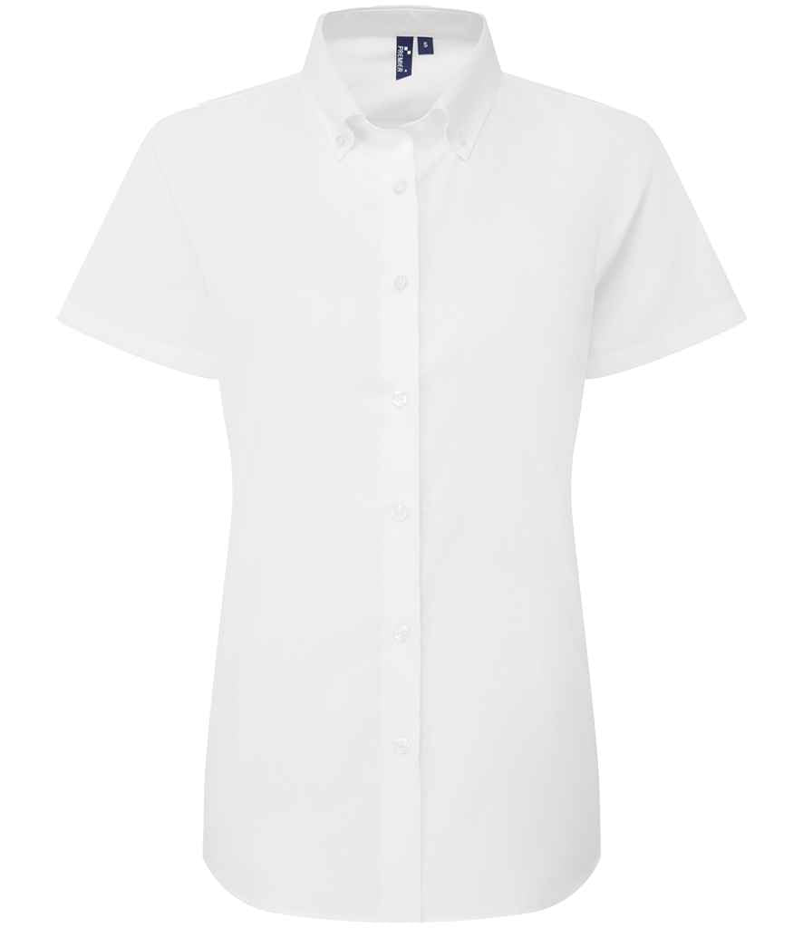 Premier Ladies Supreme Short Sleeve Oxford Shirt - FRONT