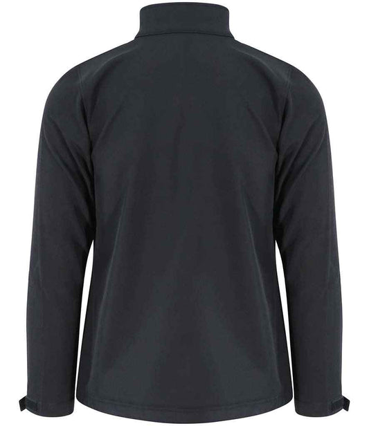 Pro RTX Ladies Pro Two Layer Soft Shell Jacket - Black - back
