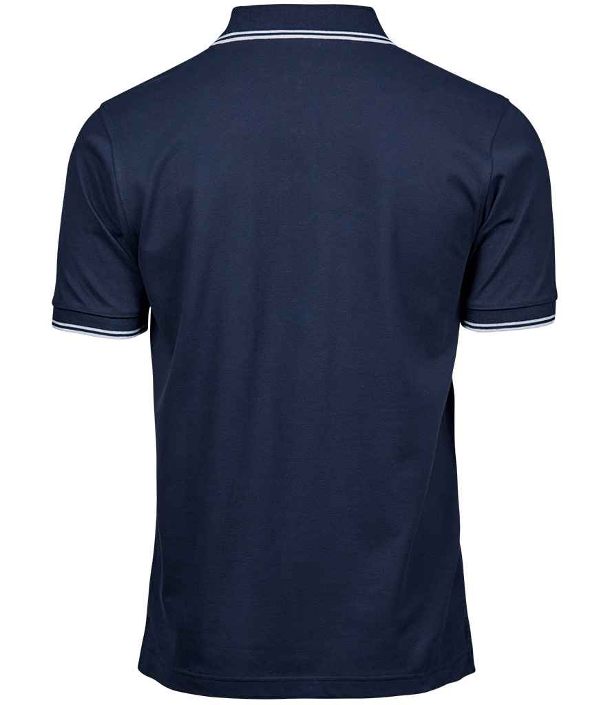 Tee Jays Luxury Stretch Tipped Polo Shirt - BACK