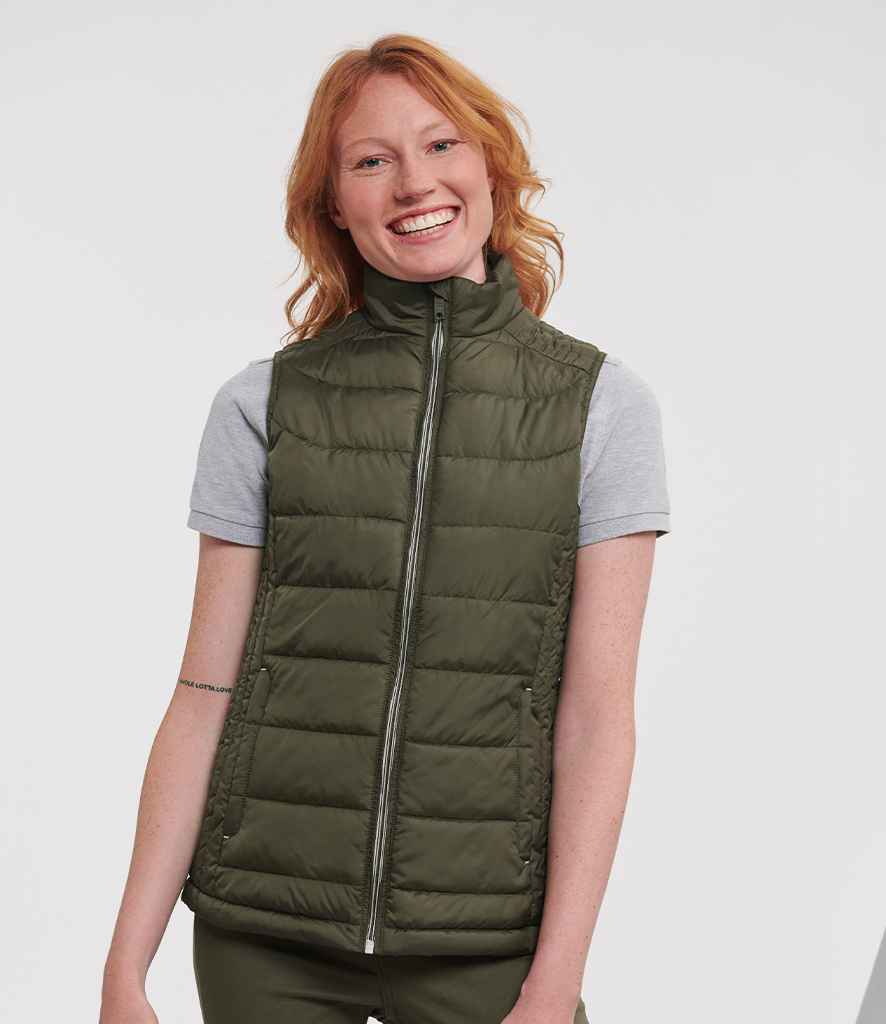 Russell Ladies Nano Padded Bodywarmer - Dark Olive (441F)
