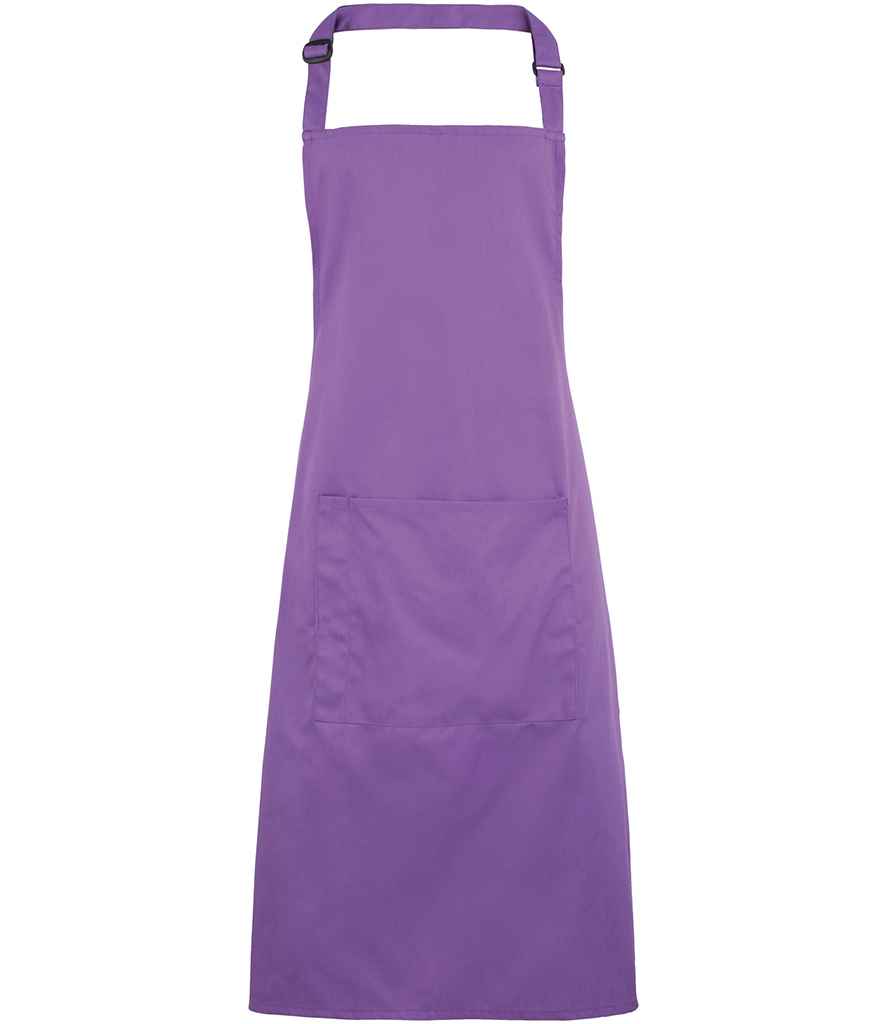 Premier 'Colours' Bib Apron with Pocket - FRONT