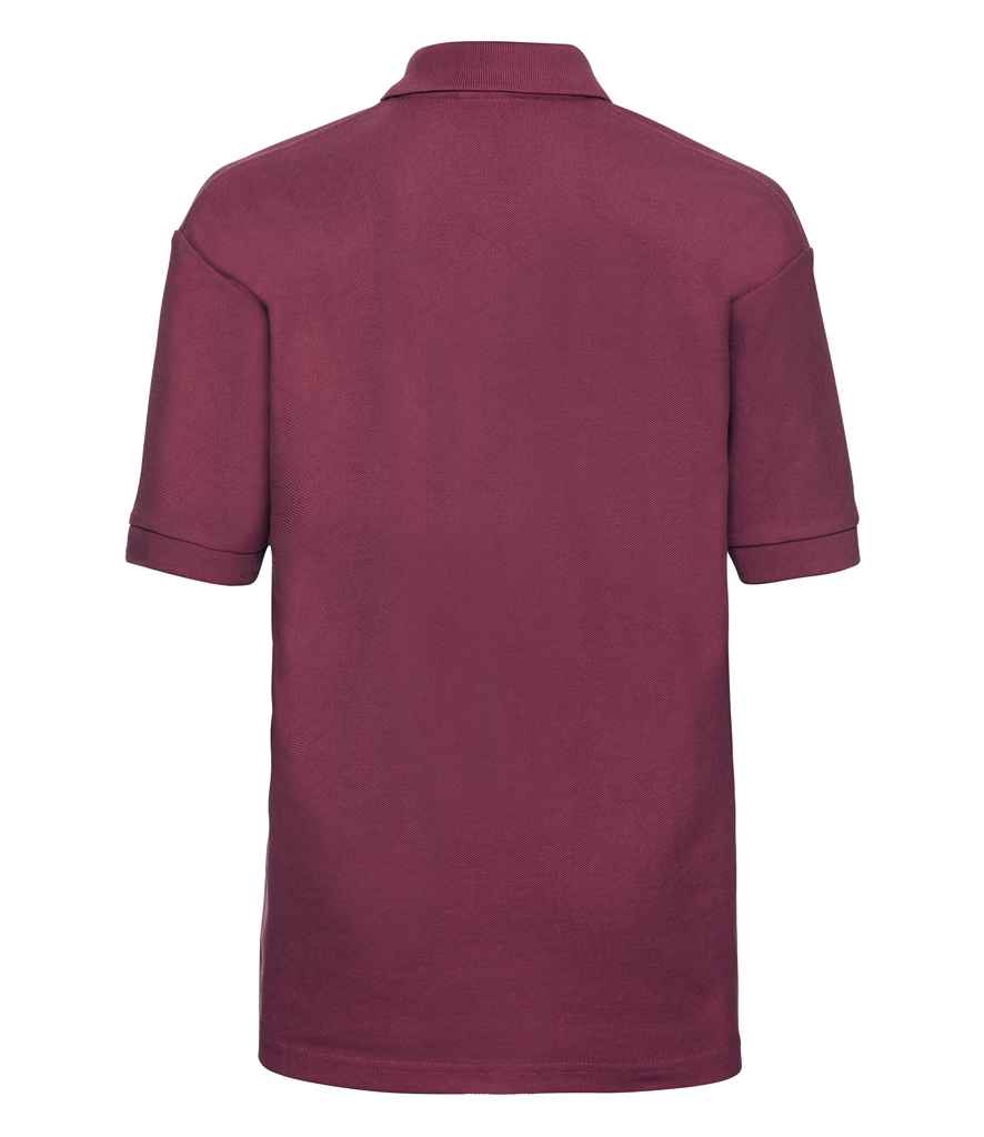 Russell Schoolgear Kids Poly/Cotton Piqué Polo Shirt - Burgundy (539B)