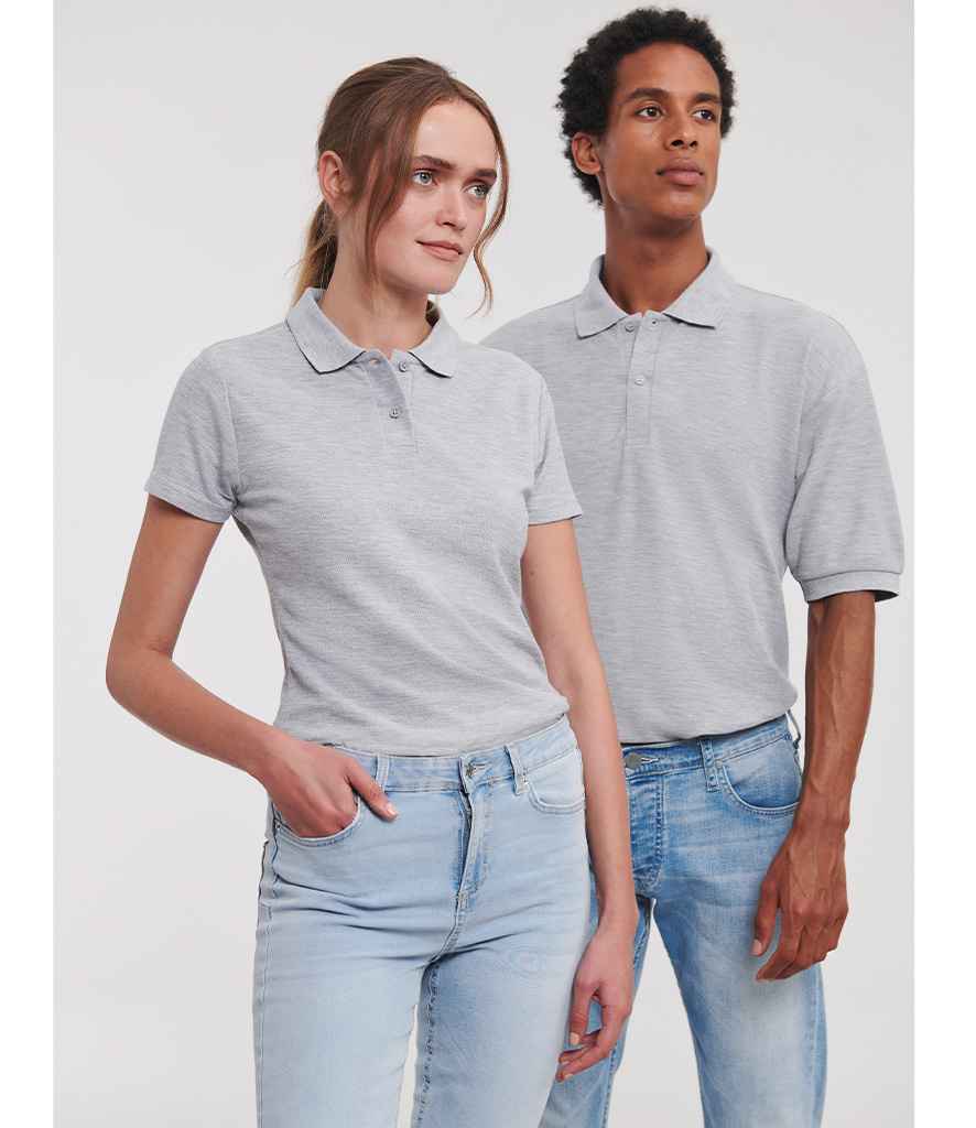 Russell Ladies Classic Poly/Cotton Piqué Polo Shirt - Light Oxford (539F)
