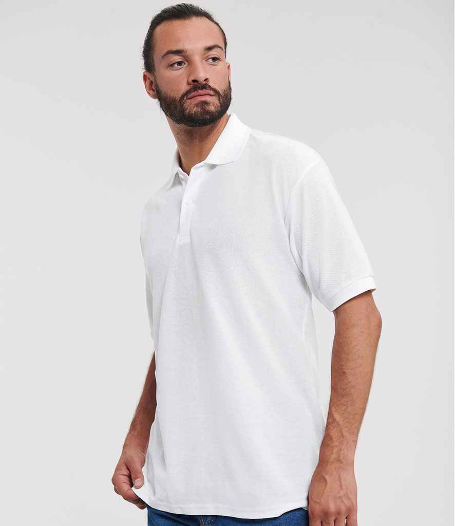 Russell Poly/Cotton Piqué Polo Shirt - White (539M)