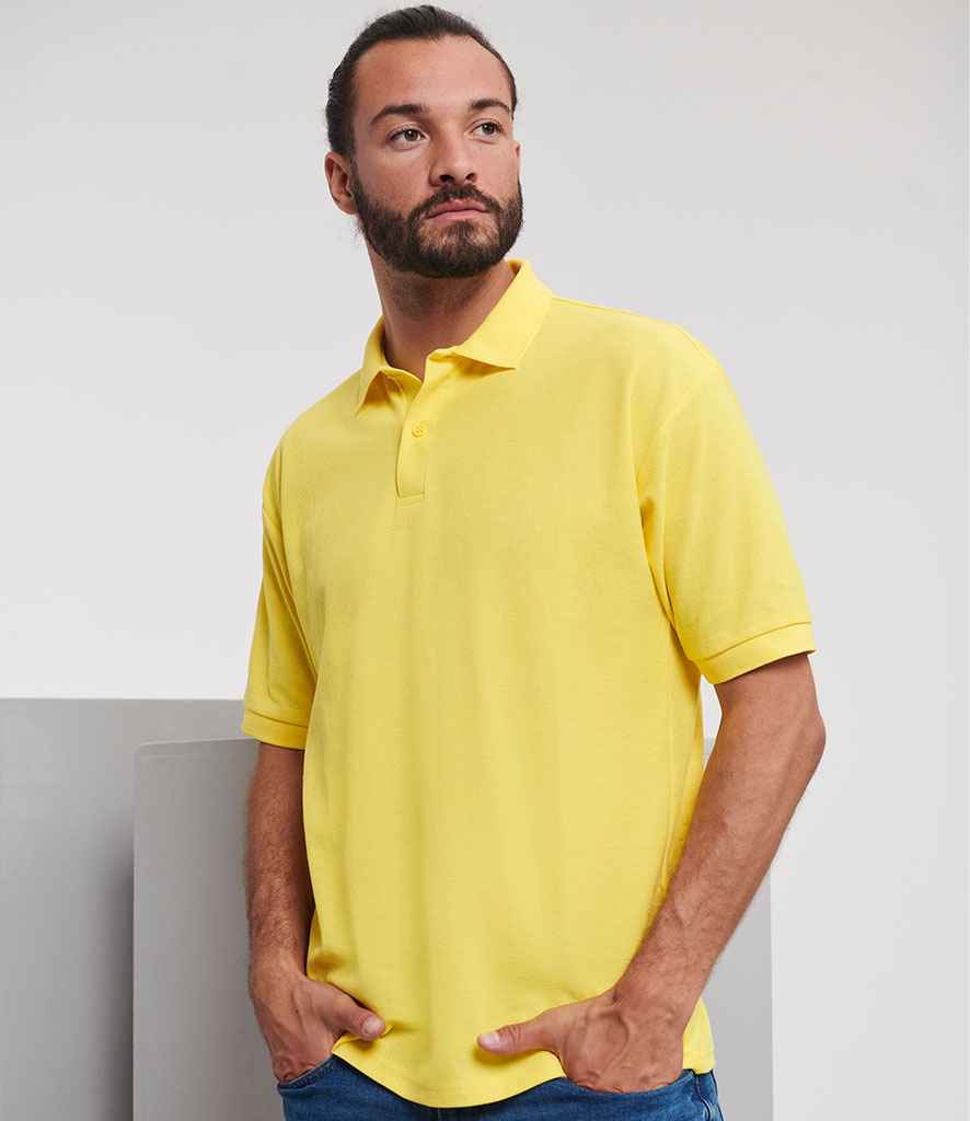 Russell Poly/Cotton Piqué Polo Shirt - Yellow (539M)