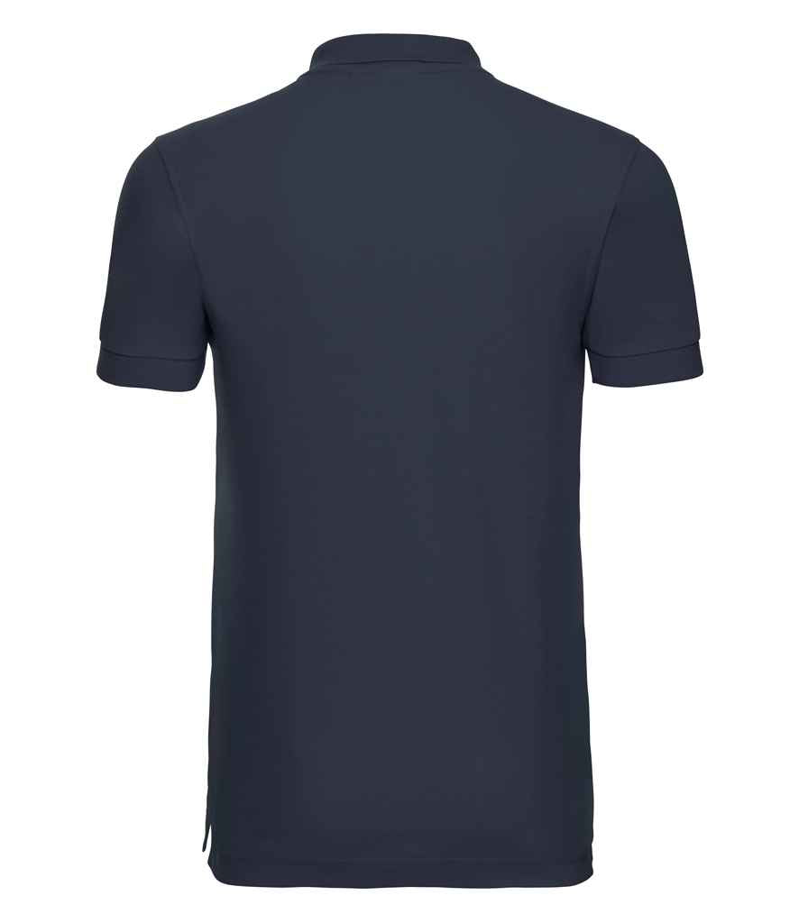 Russell Stretch Piqué Polo Shirt - French Navy (566M)