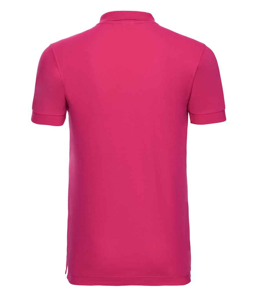 Russell Stretch Piqué Polo Shirt - Fuchsia (566M)