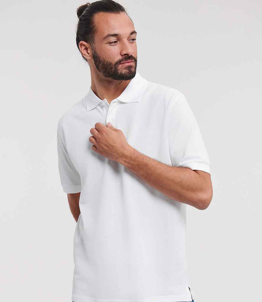 Russell Classic Cotton Piqué Polo Shirt - White (569M)