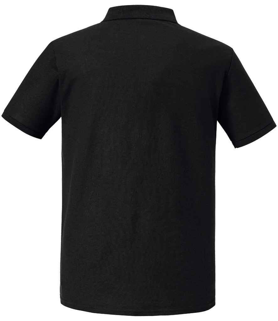 Russell Authentic Eco Piqué Polo Shirt - Black (570M)