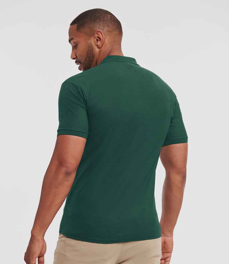 Russell Authentic Eco Piqué Polo Shirt - Bottle Green (570M)