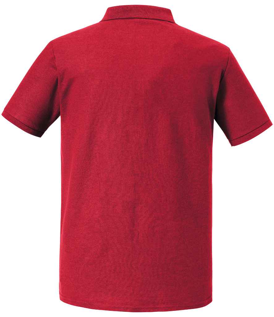 Russell Authentic Eco Piqué Polo Shirt - Classic Red (570M)